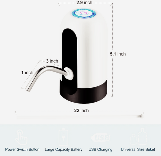 Bootle Dispenser Pump USB Rechargeable